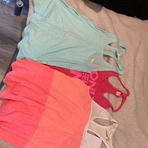 Set of 3 VS Pink tanks